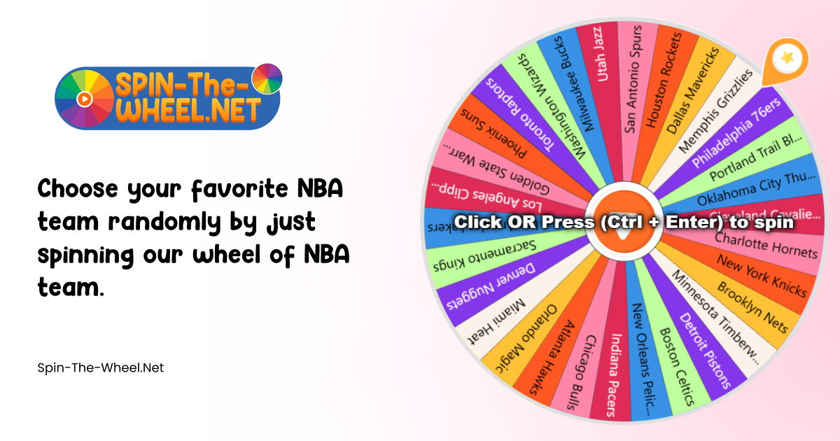 Wheel of NBA Teams