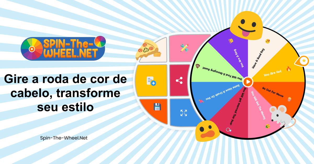 Roda de cores de cabelo