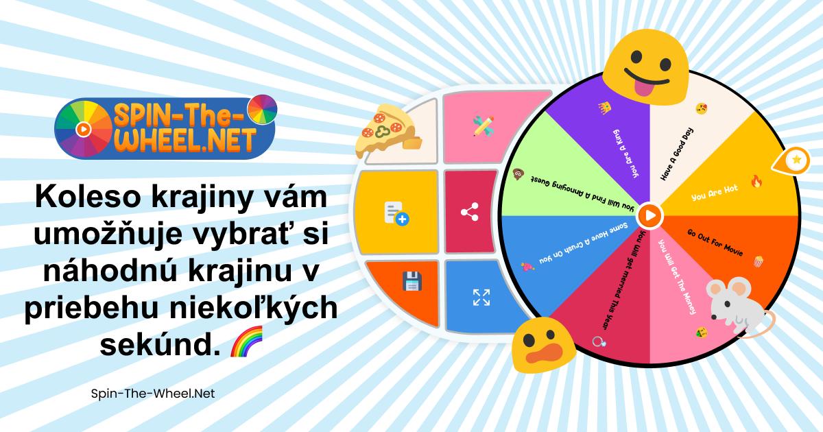 Koleso na výber krajiny