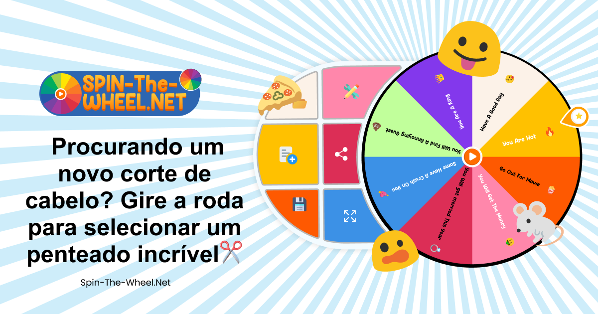 Roda de estilo de cabelo