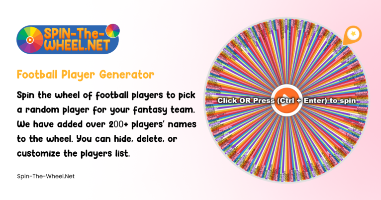Wheel of Football Players