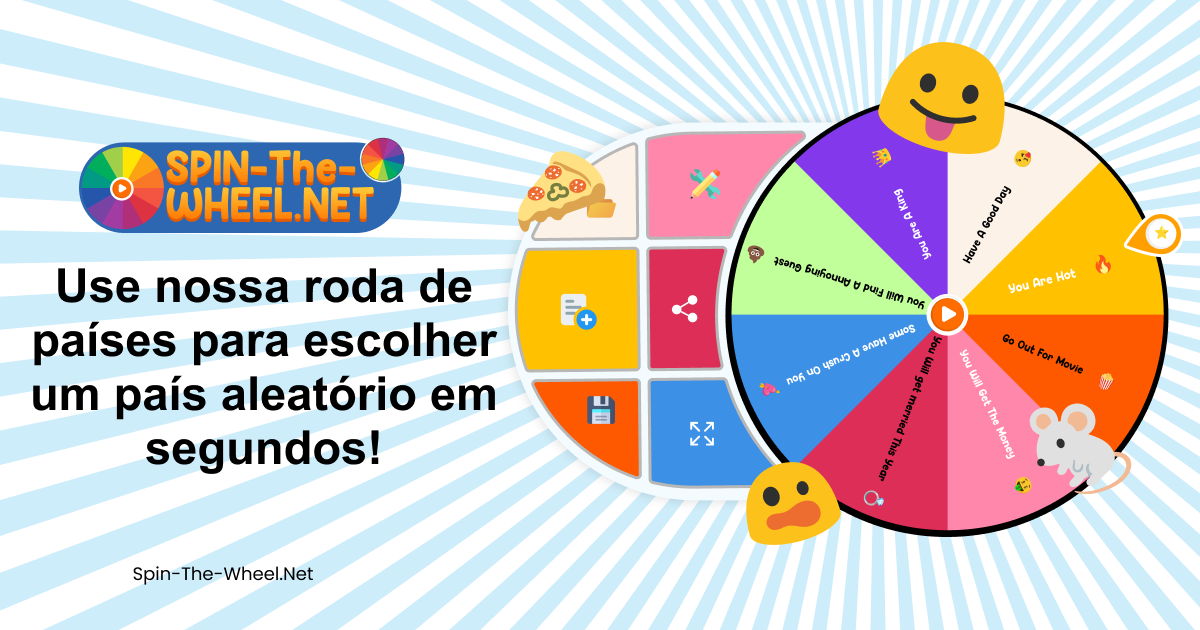 Rueda selectora de países