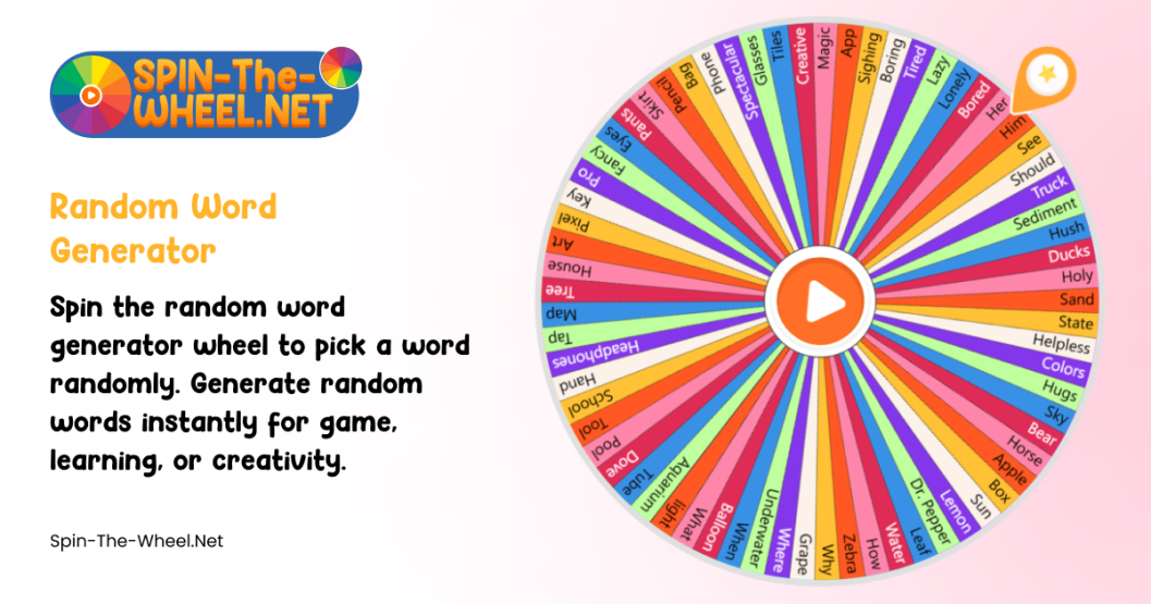 Random Word Generator Wheel